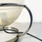 Space Age Italian Chromed Steel and Opaque Opaline Glass Table Lamp, 1970s 3
