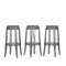 Smoke Grey Charles Ghost Stool attributed to Philippe Starck for Kartell, Italy, 1990s 6