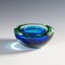 Green and Blue Archimede Bowl from Seguso Geode, Murano, Italy1950s 4