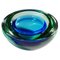 Green and Blue Archimede Bowl from Seguso Geode, Murano, Italy1950s 1