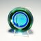 Bol Archimede Vert et Bleu de Seguso Geode, Murano, Italie1950s 5