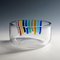 Large Art Glass Color Waterfall Bowl attributed to Ferro & Lazzarini, Murano, 1980s, Image 5