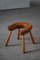 Swedish Pine Wabi Sabi Stool in Pine, 1950s 6