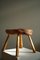 Swedish Pine Wabi Sabi Stool in Pine, 1950s 7