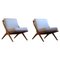 Model Frisco/5-156 Armchairs attributed to Folke Ohlsson for Bodafors, 1960s, Set of 2 1