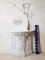 Antique Console Table with White Marble Top, Image 6