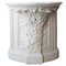 Antique Console Table with White Marble Top 1