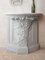 Antique Console Table with White Marble Top, Image 5