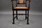 Oak Armchair with Cane Seat, 1930s 6