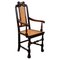Oak Armchair with Cane Seat, 1930s 1