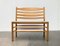Scandinavian Papercord Bench and Chair in Oak from TS, Set of 2 2