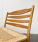 Scandinavian Papercord Bench and Chair in Oak from TS, Set of 2 15