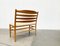 Scandinavian Papercord Bench and Chair in Oak from TS, Set of 2 12