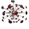 Italian Handmade Murano Glass Red Sputnik Chandelier from Simoeng, Image 1