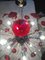 Italienischer Handgefertigter Roter Sputnik Kronleuchter aus Muranoglas von Simoeng 4