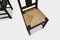 Vintage Esszimmerstühle aus Eiche & Korbgeflecht von Victor Coutray, 6er Set 6