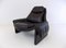 Leather Saporiti P 60 Chair & Ottoman by Vittorio Introini for Saporiti Italia, 1960s, Set of 2 8