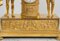 Antique French Empire Clock in Finely Chiseled Golden Bronze, 19th Century 6