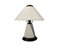 Black and White Table Lamp in Murano Glass, 1980s, Image 1
