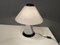 Schwarz-weiße Tischlampe aus Murano Glas, 1980er 4