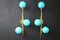 Mid-Century Modern Italian Sconces in Turquoise Tiffany Blue Glass, 2000, Set of 2 11