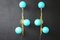 Mid-Century Modern Italian Sconces in Turquoise Tiffany Blue Glass, 2000, Set of 2, Image 11