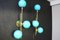 Mid-Century Modern Italian Sconces in Turquoise Tiffany Blue Glass, 2000, Set of 2 7