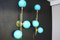Mid-Century Modern Italian Sconces in Turquoise Tiffany Blue Glass, 2000, Set of 2, Image 7