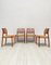 Vintage Danish Model No. 83 Dining Chairs in Teak by Niels Otto Møller, 1970s, Set of 4 1
