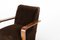 Art Deco Brown Beech and Fleece Chair, 1930 5