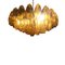 Poliedro Murano Glass Green Chandelier with Gold Metal from Simoeng 8