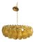 Poliedro Murano Glass Green Chandelier with Gold Metal from Simoeng 10