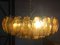Lámpara de araña Poliedro de cristal de Murano verde con metal dorado de Simoeng, Imagen 5
