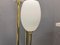 Italian Floor Lamp in Brass and Opaline Glass, 1980s 4