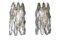Sconces in Clear and Smoked Murano Glass, 1980, Set of 2, Image 1