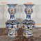 Polychrome Earthenware Vases from Royal Delft, Set of 2 14