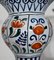 Polychrome Steingut Vasen von Royal Delft, 2er Set 9