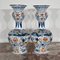 Polychrome Earthenware Vases from Royal Delft, Set of 2, Image 4