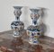 Polychrome Earthenware Vases from Royal Delft, Set of 2 2