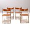 Mid-Century Italian Folding Chairs by Fontoni & Geraci for Lübke, 1960s, Set of 4 1