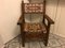 Antique Spanish Throne in Walnut and Skin, 1600s 1