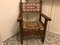 Antique Spanish Throne in Walnut and Skin, 1600s 11