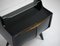 Bedside Tables in Black Lacquered Wood, Brass & Glass, 1950s, Set of 2, Image 2