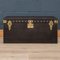 Antique French Car Trunk in Green Vuittonite Canvas from Louis Vuitton, 1910 1