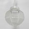 Art Deco Hanging Lamp with Octagonal Frosted Glass Shade, 1930s, Image 7