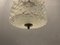 Lámpara colgante Mid-Century de cristal, años 70, Imagen 3