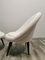 Set of Mid-Century White Wool Armchairs 2