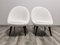 Set of Mid-Century White Wool Armchairs 15