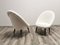 Set of Mid-Century White Wool Armchairs 14
