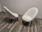 Set of Mid-Century White Wool Armchairs 16